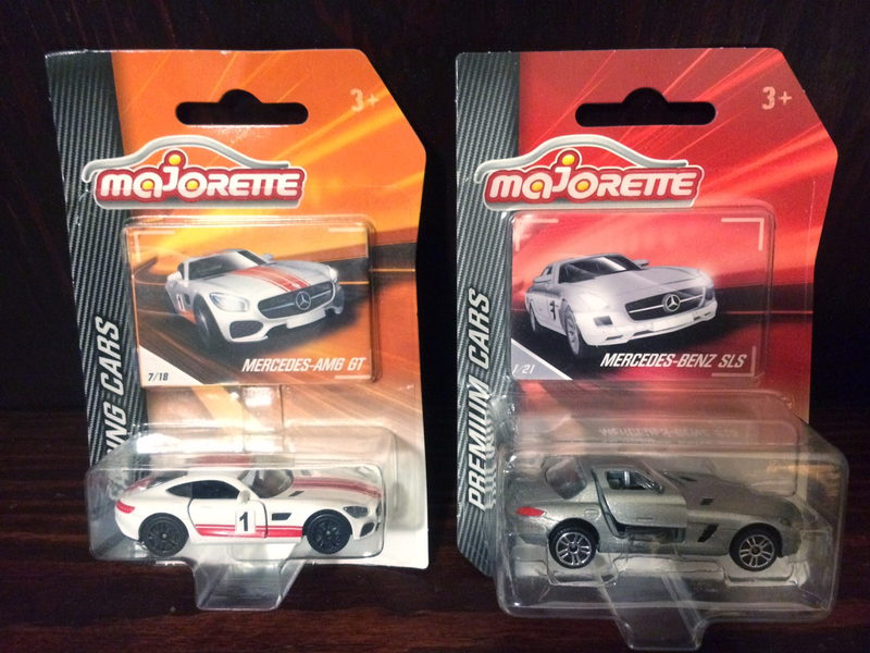 An AMG GT and an SLS! With working gullwing doors!!